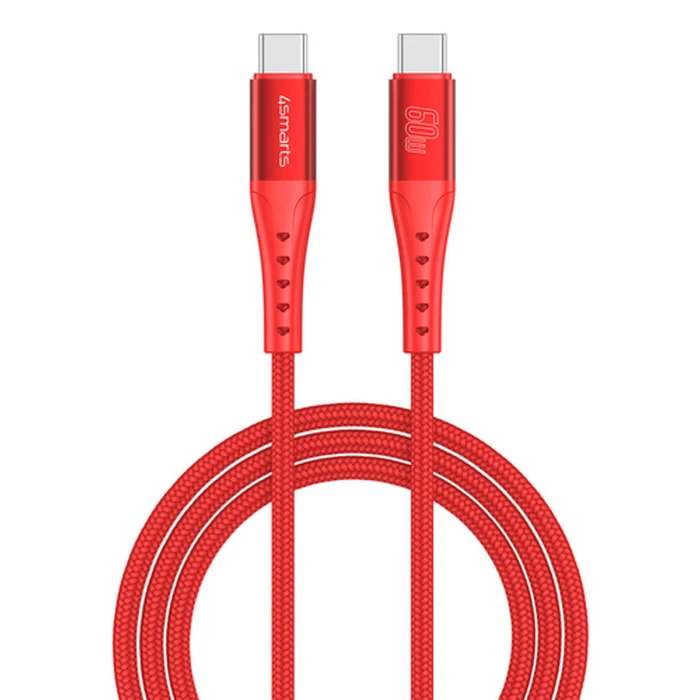 Default 4Smarts USB C Cable PrimeCord 60W 15m Red