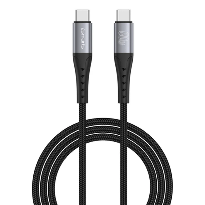 USB C Cable 4Smarts PrimeCord 60W 15m Black