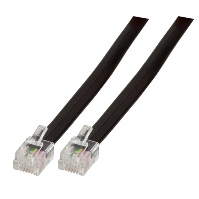 EFB Accs Καλώδιο Modular 2x RJ12 6 6 Μαύρο 1 m