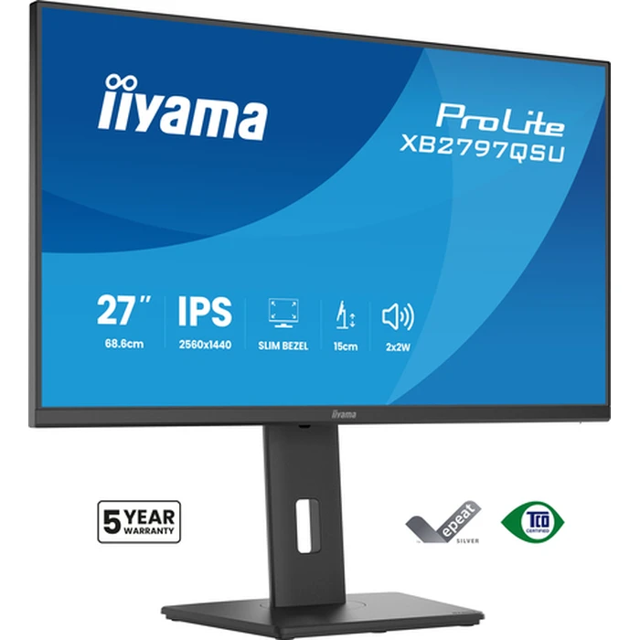 IIYAMA CONSIGNMENT Οθόνη Υπολογιστή Business QHD 27 2560x1440 75Hz XB2797QSU-B1