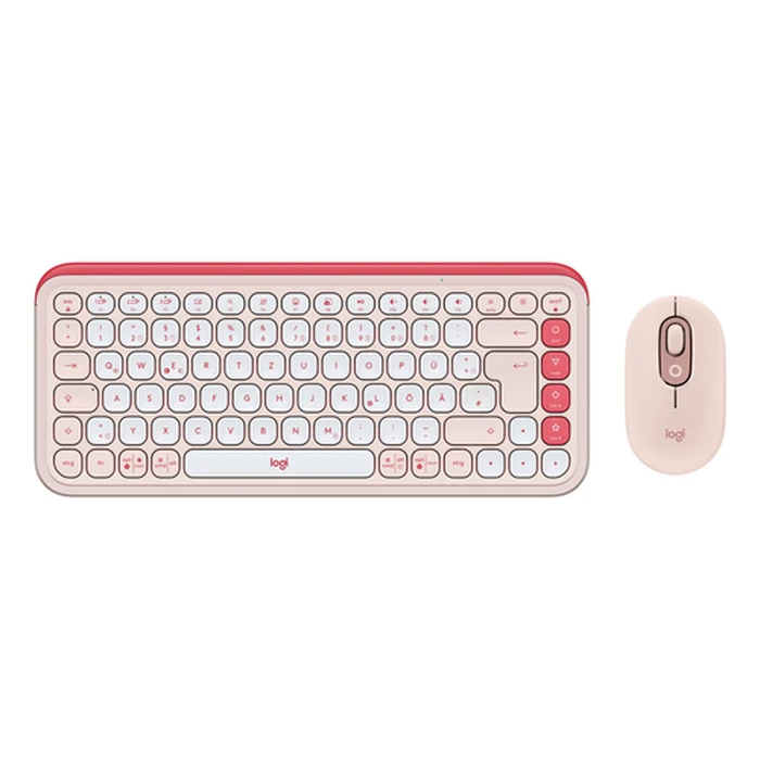 Logitech Mouse and Keyboard Combo Rose DEU Central 419