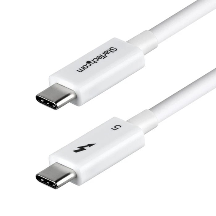 StarTech Thunderbolt Cable White 80GBPS 120GBPS 8K 60HZ 240W 80CM