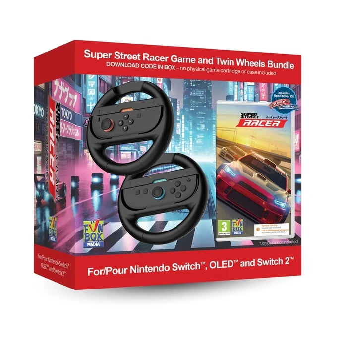 Super Street Racer Twin Racing Wheels Bundle - Nintendo Switch