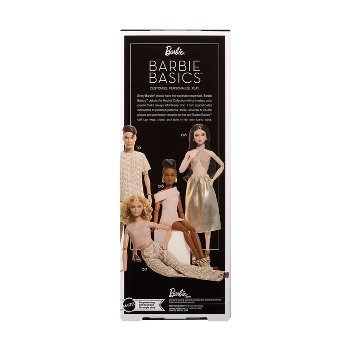 Mattel Barbie Κούκλα Συλλεκτική Μόδας Barbie Basics Ξανθιά JJX26