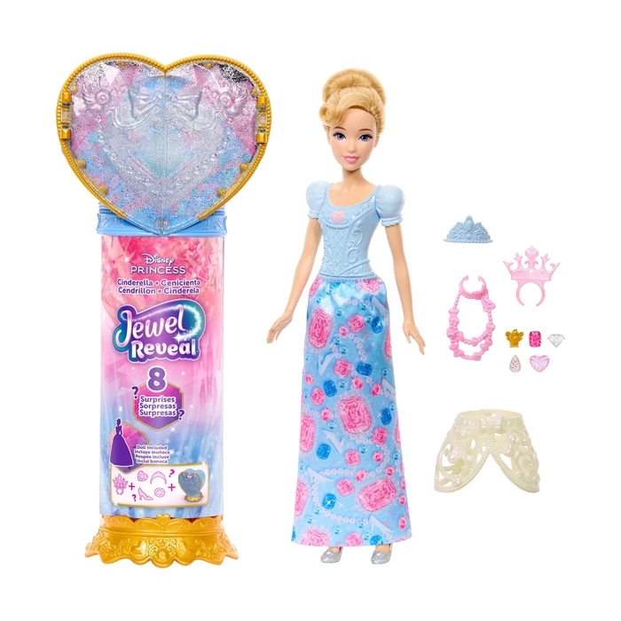 Mattel Disney Princess Fashion Dolls Cinderella με Κουτί Κοσμημάτων Κούκλα