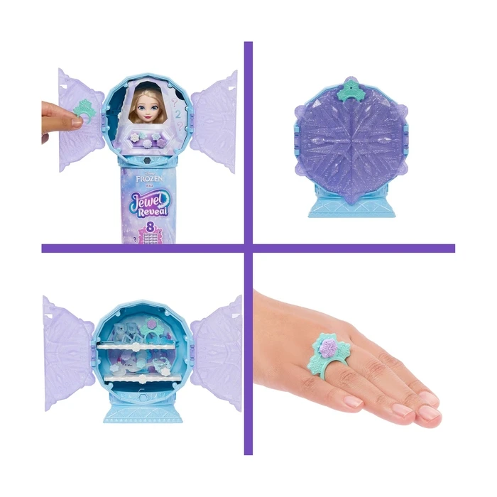Mattel Disney Frozen Jewel Reveal Elsa Κούκλα Μόδας με Κουτί Κοσμημάτων