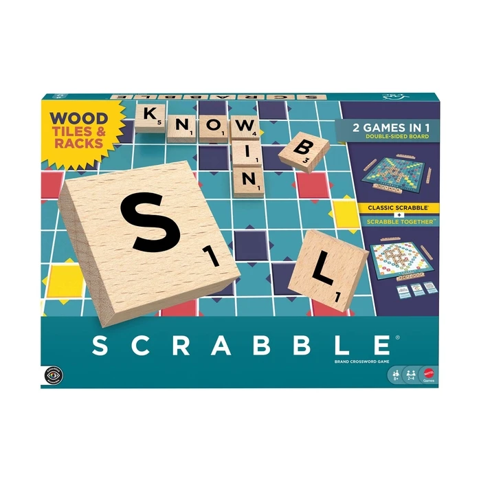 Scrabble Board Game (Mattel JLJ58) — 2-4 Players · Ages 8+