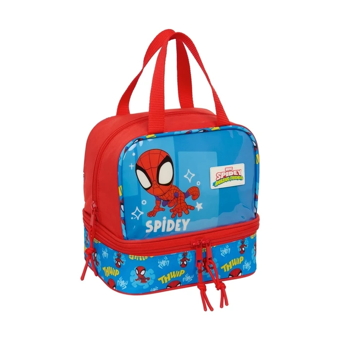 Safta Spidey And His Amazing Friends Σχολικό Ισοθερμικό Τσαντάκι Φαγητού Χειρός Πολύχρωμο 20cm