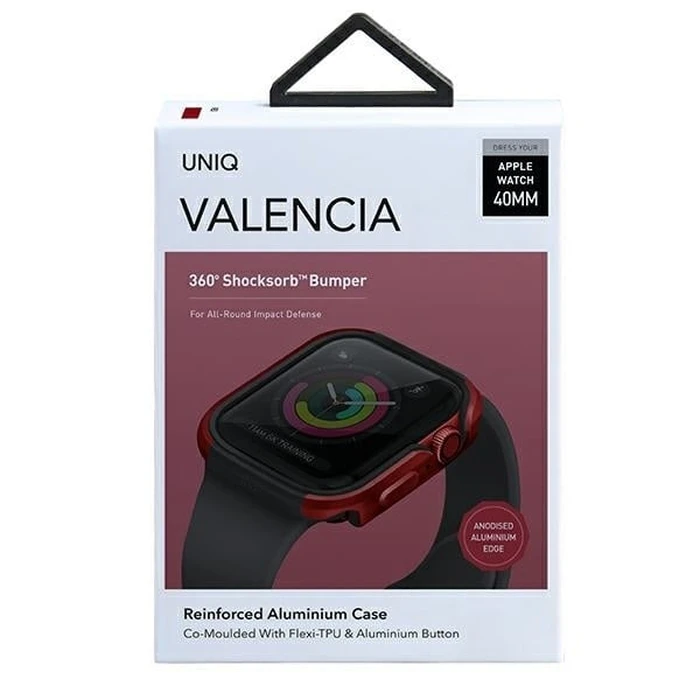 UNIQ Valencia case Apple Watch Series 4/5/6/7/SE/8/9 40/41MM red/crimson red