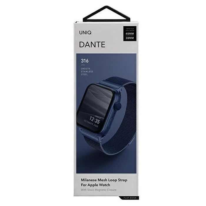 UNIQ Dante strap Apple Watch Series 4/5/6/7/SE 40/41mm Stainless Steel blue/marine blue