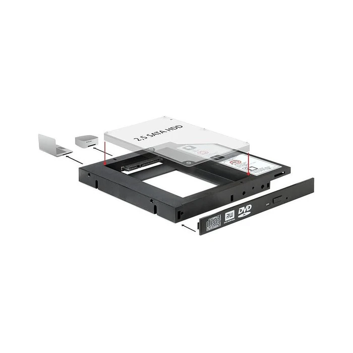 Πλαίσιο Για Σκληρούς Δίσκους Delock 5 25 SATA HDD