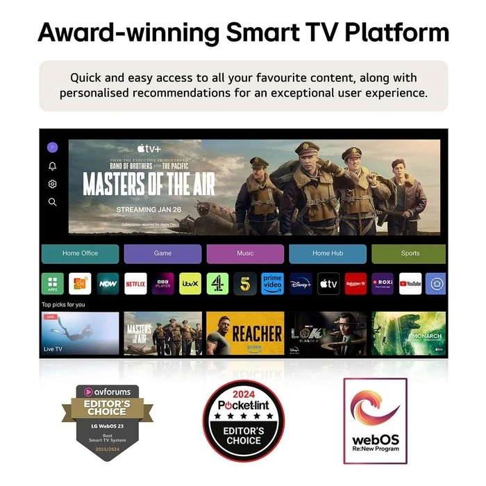 Τηλεόραση LG 32" Smart/Fhd / 1920X1080 / Wireless / Bluetooth / Webos / 32Lr60006La