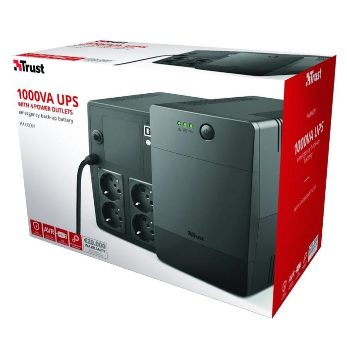 UPS Trust 600W / 1000 Va / Simulated Sinewave / 23504