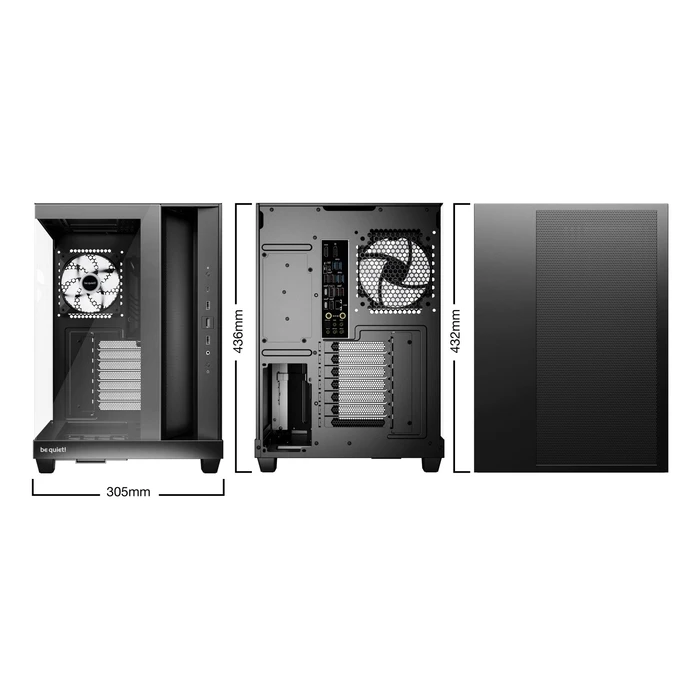 Κουτί Η/Υ Be quiet Atx/Micro Atx/Mini-Itx / Black / Midi Tower / Bgw85