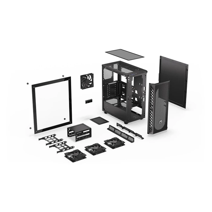 Κουτί Η/Υ Endorfy Signum 300 Air / Midi / Transparent / Black / Ey2A005