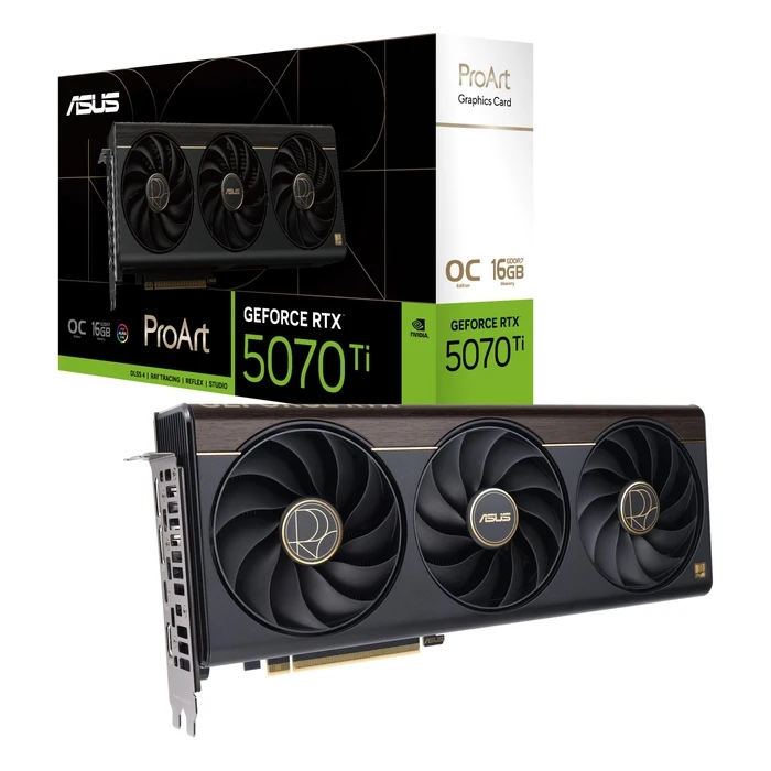 Κάρτα Γραφικών Asus Nvidia Geforce Rtx 5070 Ti / 16GB / GDDR7 / Pci Express 5.0 / Proart-Rtx5070Ti-O16G