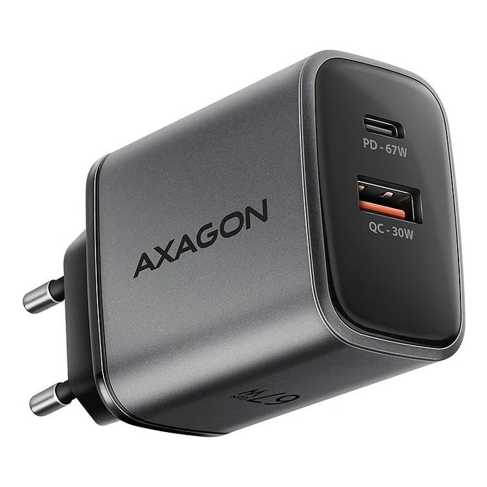Φορτιστής Axagon Mobile Wall Usb 67W Gan 2Port Acu-Pq67