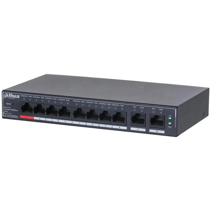 Network Switch Dahua Dh-Sg4010P Layer L2 10Xrj-45 Ports 110W Sg4010P