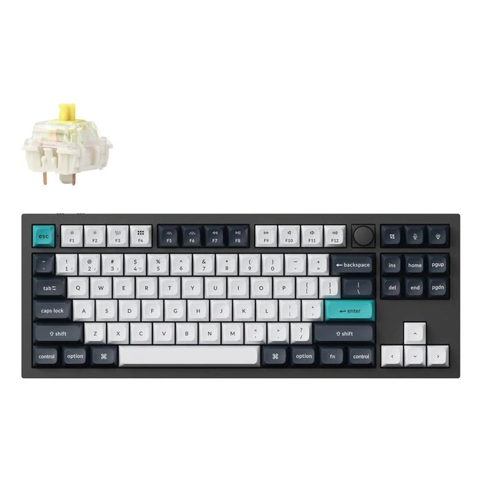 Gaming Πληκτρολόγιο Keychron Wrl Q3 Max RGB Carbon Black Q3M-M4