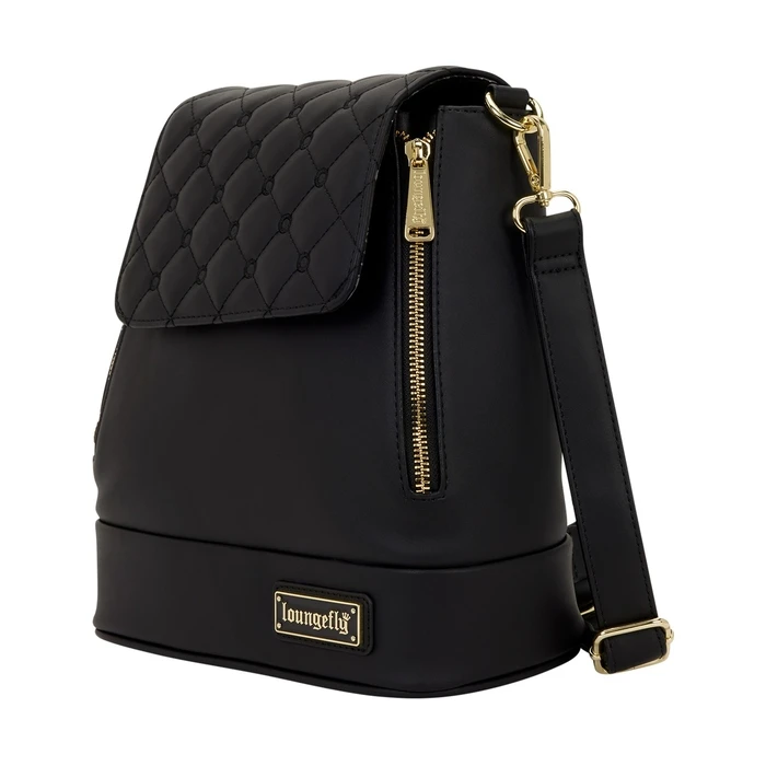 Loungefly Τσάντα Πλάτης Mini και Crossbody Μαύρη Pin Trader