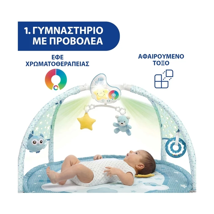 Chicco Happy Colors Activity Gym with Music for Newborns Y01-09866-20