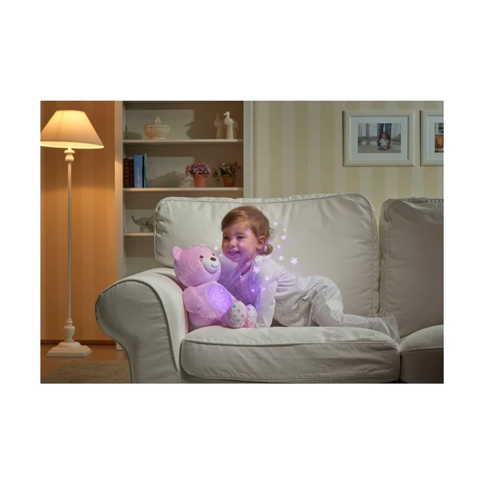 Chicco First Dreams Baby Bear Fabric Musical Sleep Toy for Newborns (08015-10)