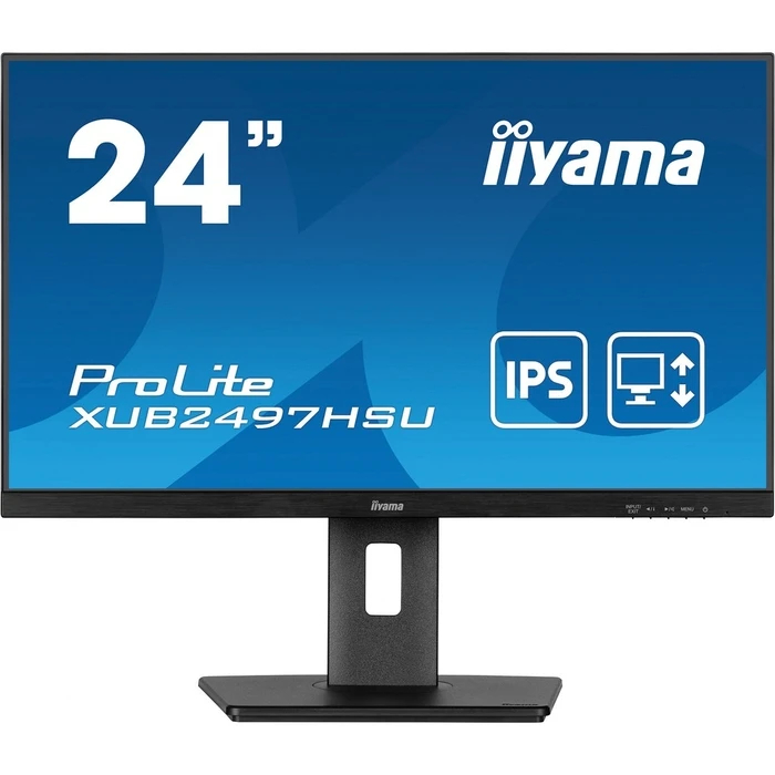 Monitor 24" Iiyama (1920x1080) ProLite XUB2497HSU-B2 16:9 FHD IPS 1ms 100Hz USB-Hub HDMI DP Black