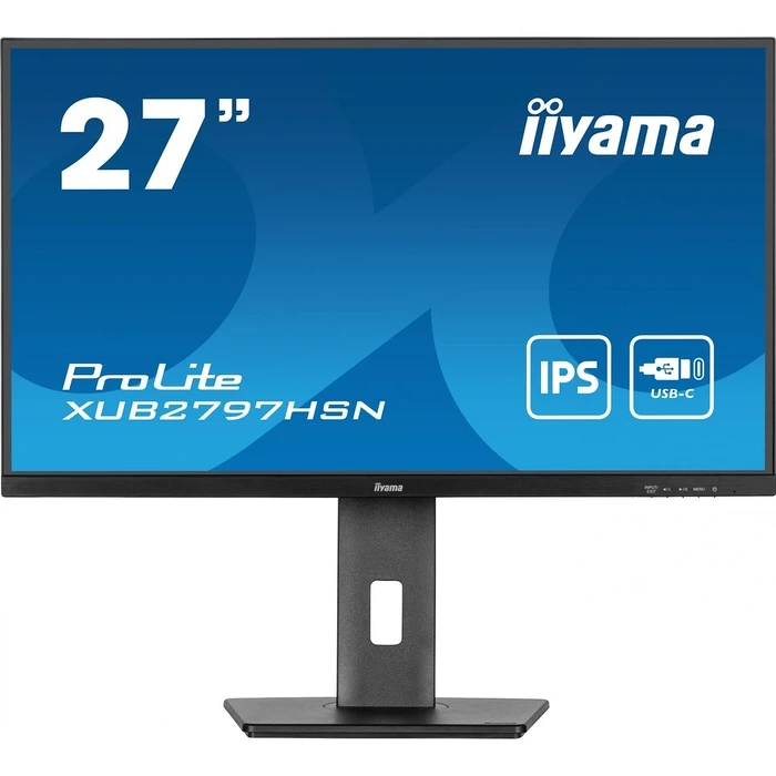 Monitor 27" Iiyama (1920x1080) ProLite XUB2797HSN-B2 16:9 FHD IPS 1ms 100Hz HDMI DP USB-C Black