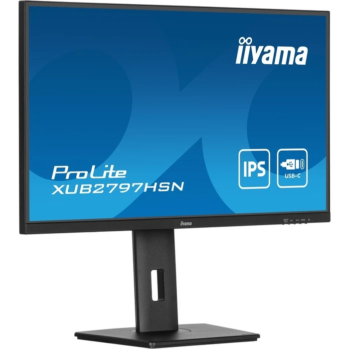 Monitor 27" Iiyama (1920x1080) ProLite XUB2797HSN-B2 16:9 FHD IPS 1ms 100Hz HDMI DP USB-C Black