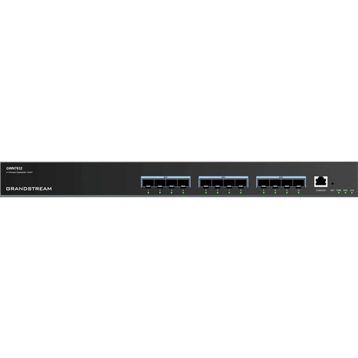 Network Switch 12P Grandstream GWN7832, 12x 10-Gigabit-SFP+-Ports, Layer-3