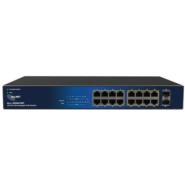 Network Switch 16+2P Allnet ALL-SG8018P POE