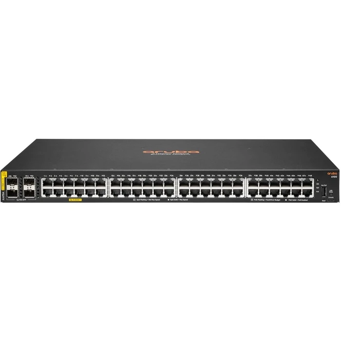 Network Switch 48+4P HP Aruba 6100 48G PoE+ (370W) 4SFP+ M RM