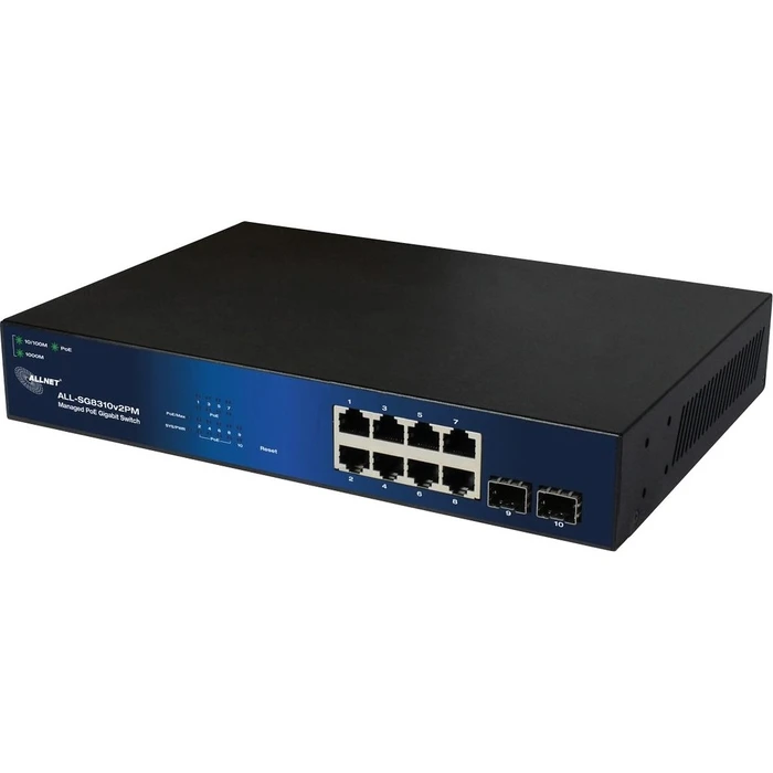 Network Switch 8+2P Allnet ALL-SG8310v2PM POE M