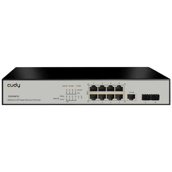 Network Switch 8+2P Cudy GS2008PS2 M PoE+ SFP