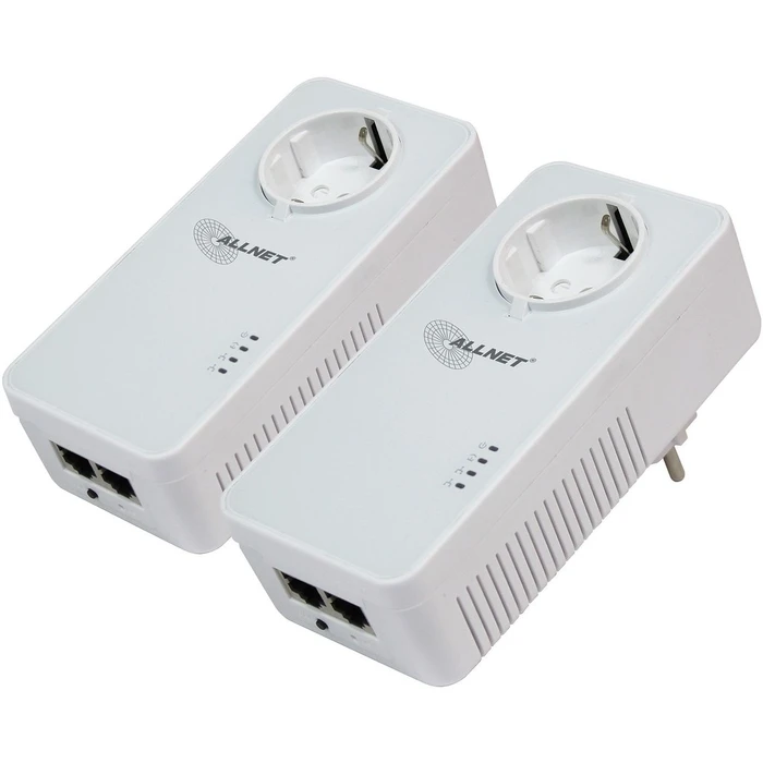 Powerline Allnet 1200Mbit 2er Bundle Bridge RJ45 HomePlugV2 SmartLink ALL1681205v2
