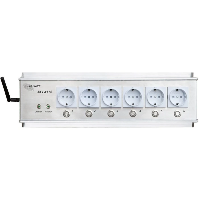 Smart Πολύπριζο Allnet MSR IO Strip 6-Way incl. Measuring for Desktop & 19 Mounting ALL4176 for IP ALL4176v3