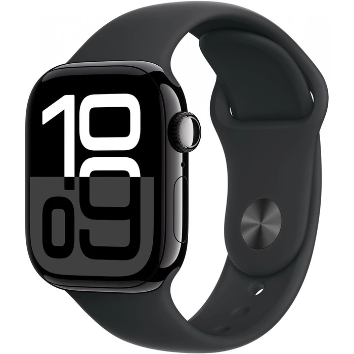 Smartwatch Apple Watch Series 10 Cellular 42mm Jet Black Aluminium with Black Sport - S/M
