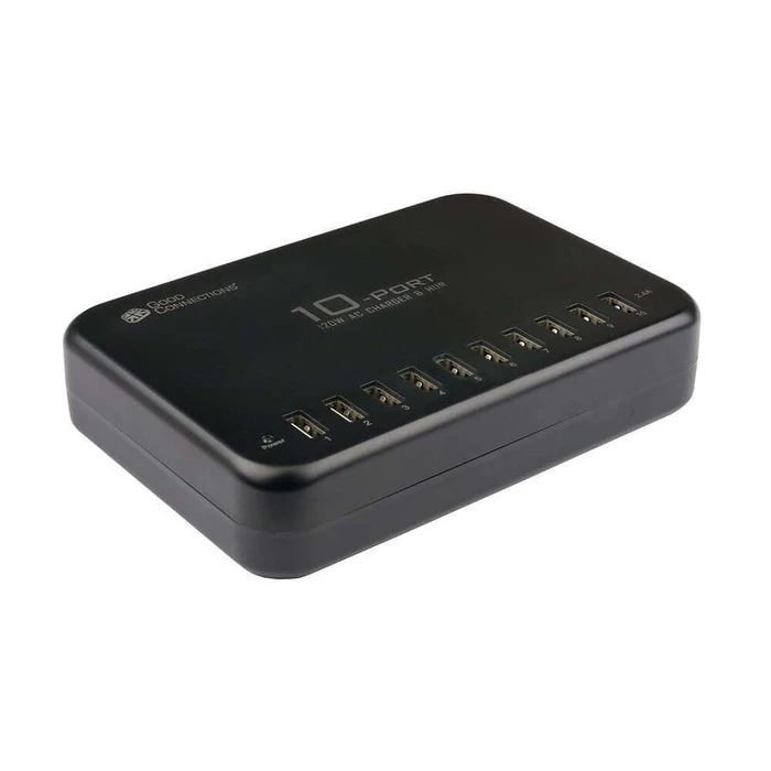 USB Hub Goodconnections Station 200W 10-Port USB-C Black