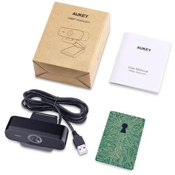 Webcam Aukey PC-W3 Stream Series Full HD with 1/2,9-CMOS Sensor Black