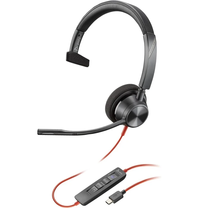 Ακουστικά VOIP HP Poly Blackwire C3310 Mono USB-C/A Teams