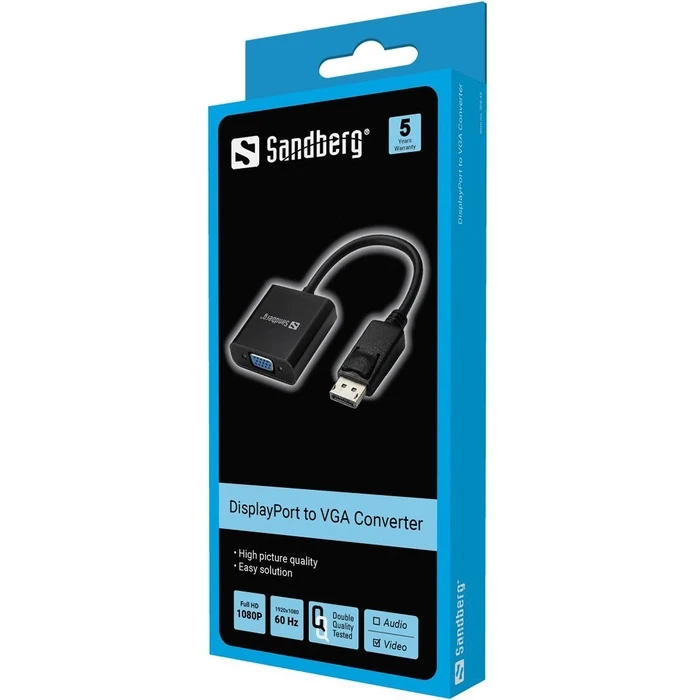 Αντάπτορας DisplayPort Sandberg 1.2 > VGA (ST-BU) Adapter Black