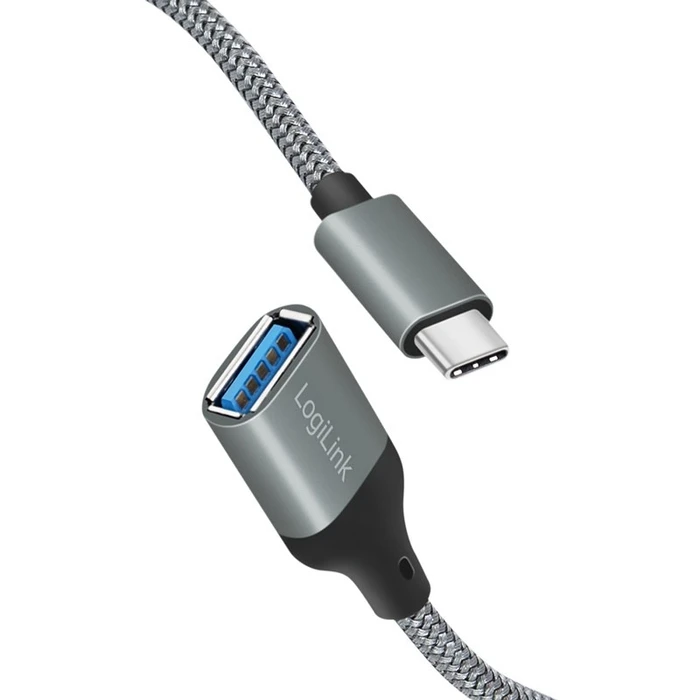 Αντάπτορας USB Logilink USB-C > USB 3.2 (ST-BU) 0,15m Gray