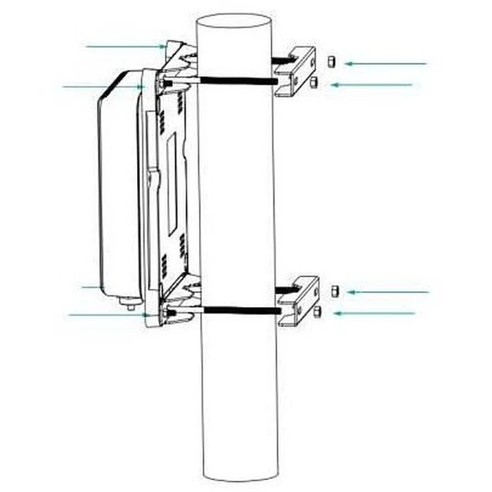 Αξεσουάρ Κεραίας Allnet Switch outdoor 3 Port Gigabit 100W Mast-Montage/Pole-Mount Kit
