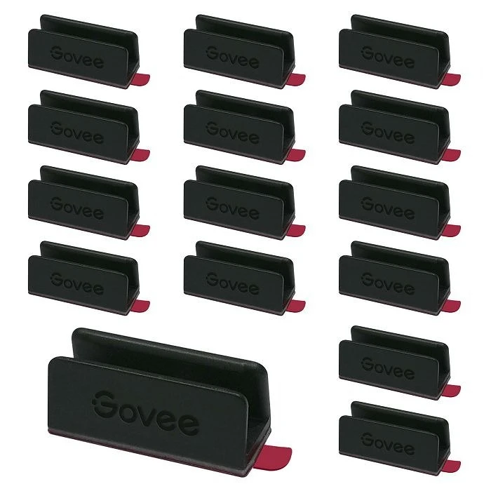 Αξεσουάρ Φωτιστικών Govee Neon Rope Light 2 Bracket 20 pcs Black