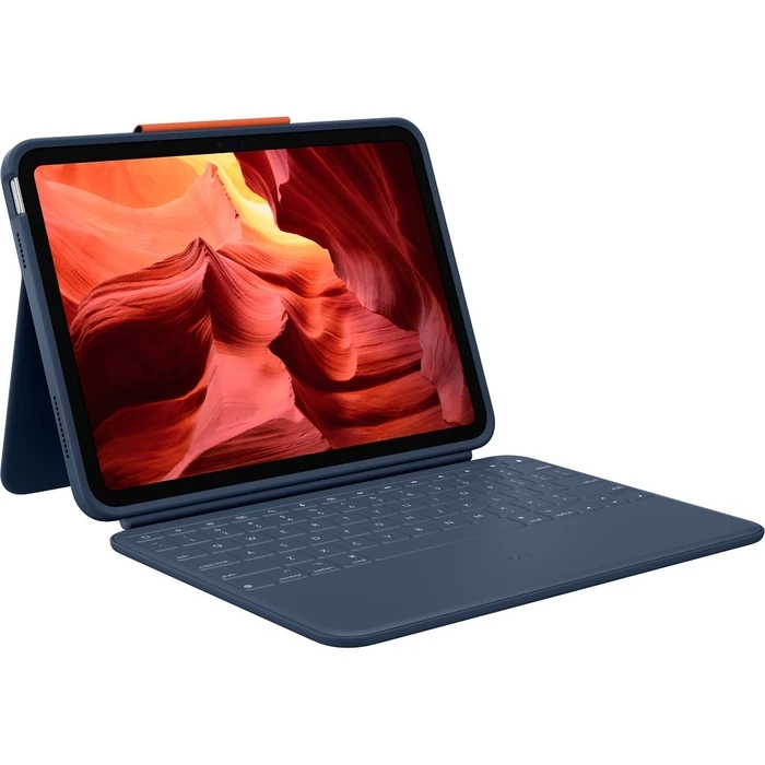 Θήκη Tablet Logitech Rugged Combo 4 for iPad 10th gen Blue - (DE) - EMEA-914