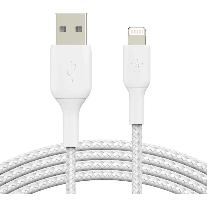 Καλώδιο USB Belkin Lightning Lade/Sync ummantelt mfi 3m White