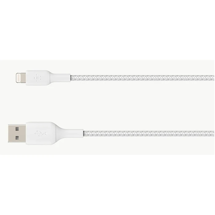 Καλώδιο USB Belkin Lightning Lade/Sync ummantelt mfi 3m White