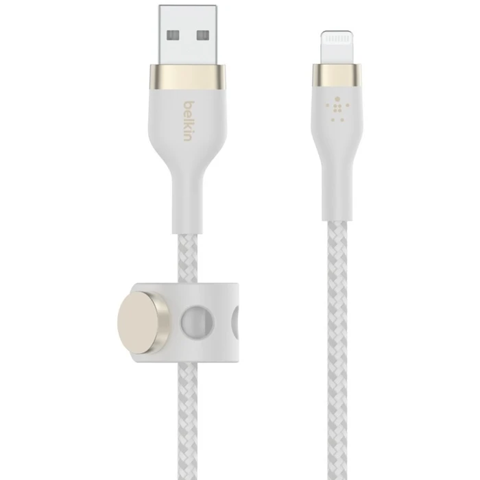 Καλώδιο USB Belkin PRO Flex Lightning/USB-A Apple zert., 3m, White