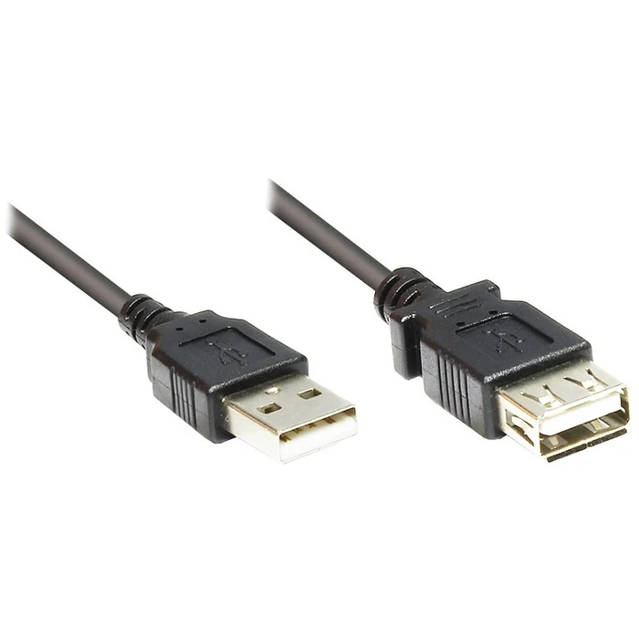Καλώδιο USB Goodconnections USB-A 2.0 (ST-BU) 1,8m extensionsCable Black