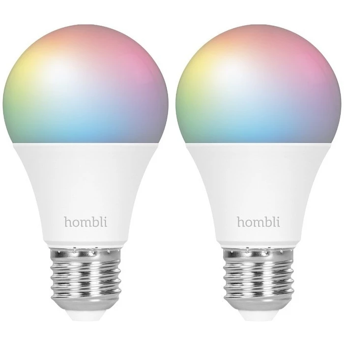 Λάμπα LED Hombli smart 9W, E27, RGB, CCT, 1+1 Promo Pack